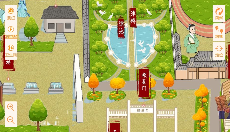 光村镇手绘地图景区语音讲解导览系统：智慧景区建设的基石